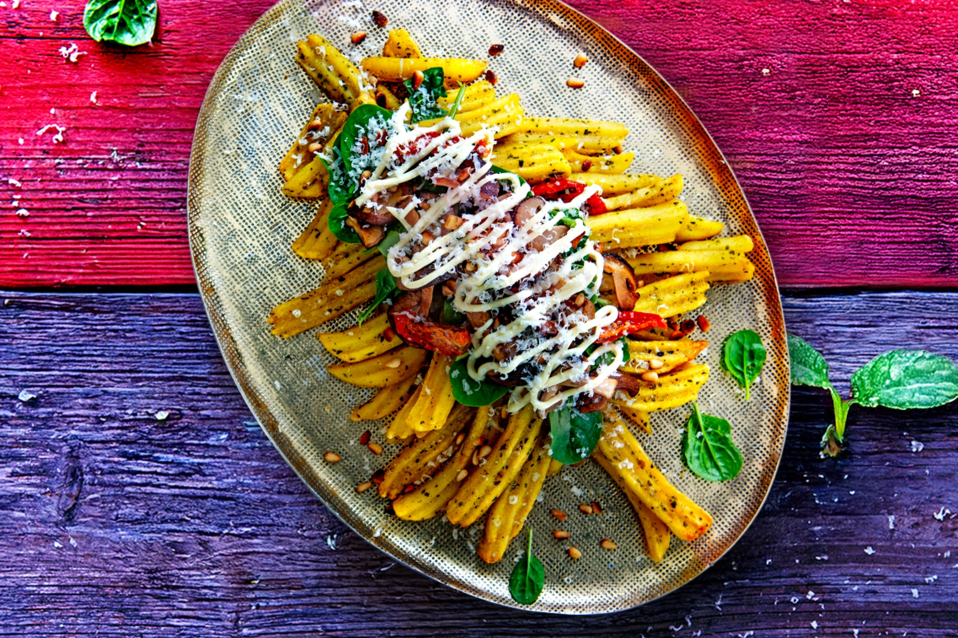 Karácsonyi hullámos burgonyahasábok