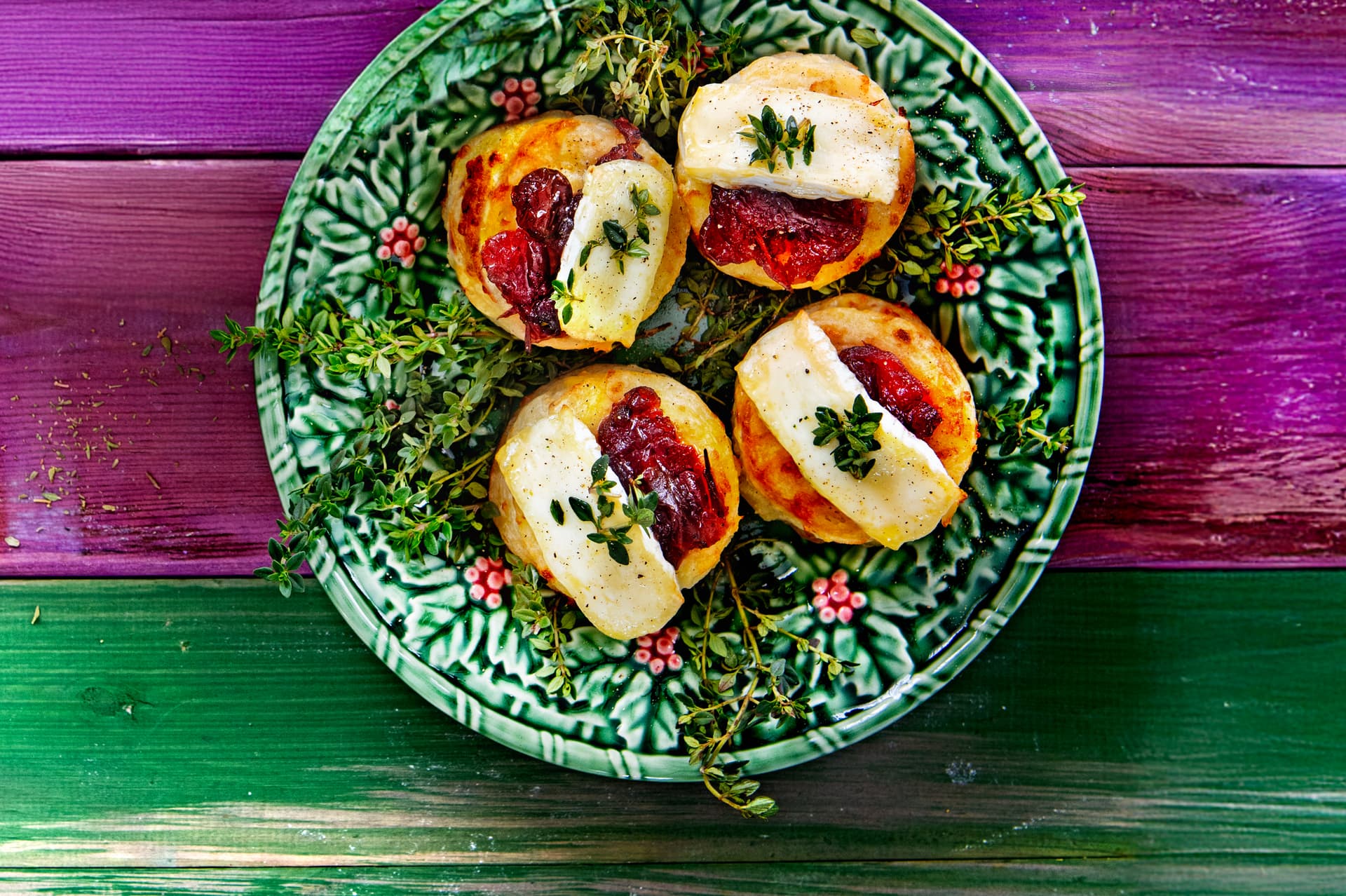 Vörösáfonyás burgonyagratin brie sajttal